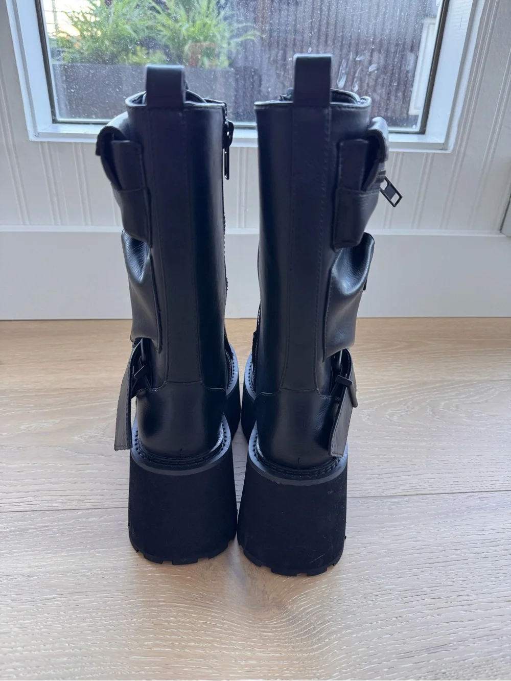 Dolls Kill Black Platform Combat Boots - Brand New in Box